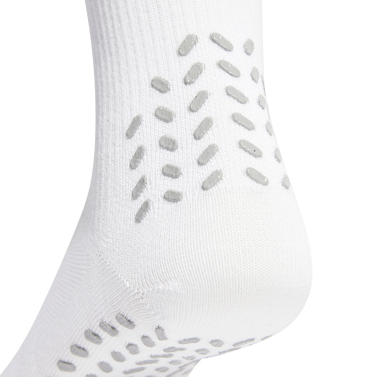 ADIDAS FOOTBALL GRIP PRINTED LIGHT CREW SOCKS - WHITE/BLACK