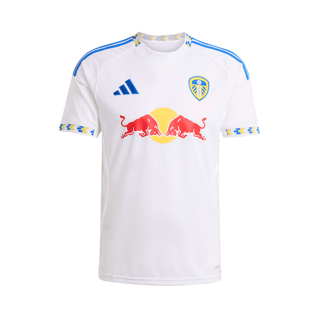 ADIDAS LEEDS UNITED 2025/2026 HOME REPLICA JERSEY - WHITE/BLUE