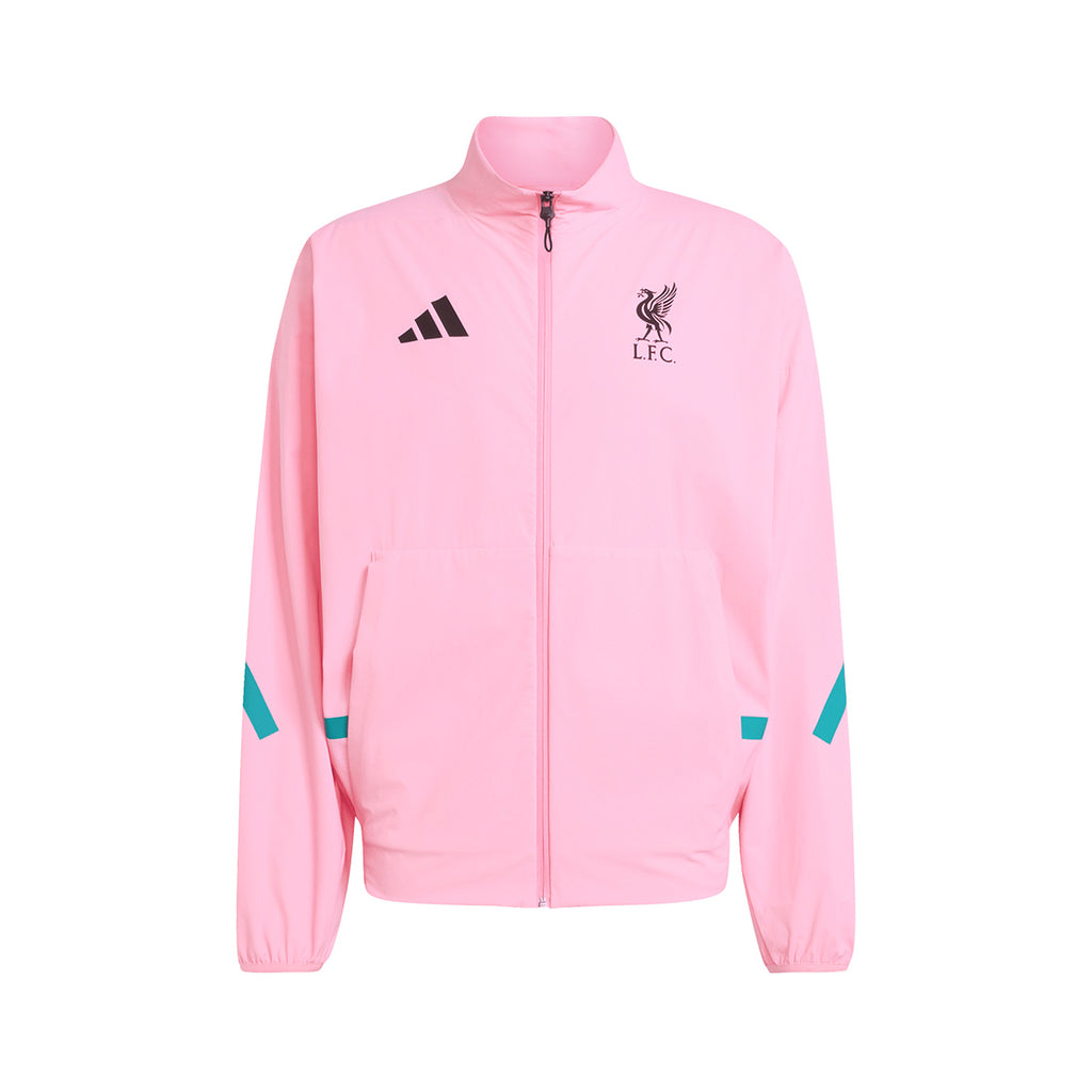 ADIDAS LIVERPOOL 2025/2026 ANTHEM JACKET - SEMI PINK GLOW