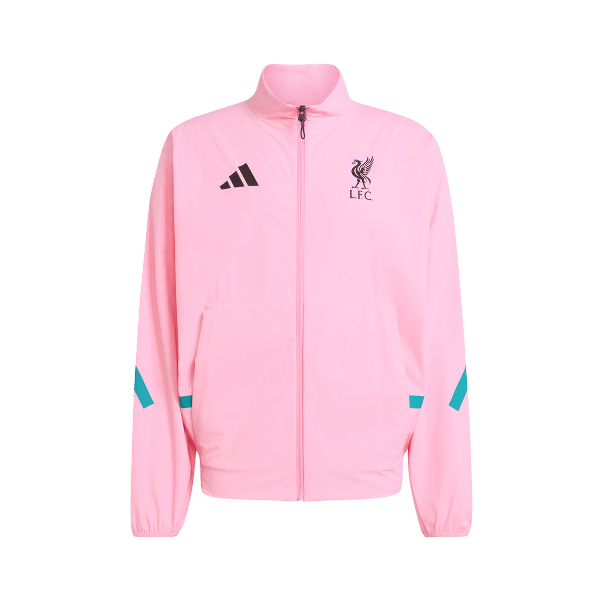 ADIDAS LIVERPOOL 2025/2026 ANTHEM JACKET - SEMI PINK GLOW
