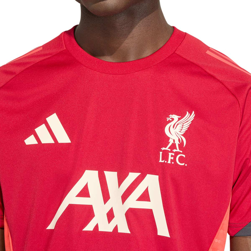 ADIDAS LIVERPOOL 2025/2026 TRAINING JERSEY - STRAWBERRY RED