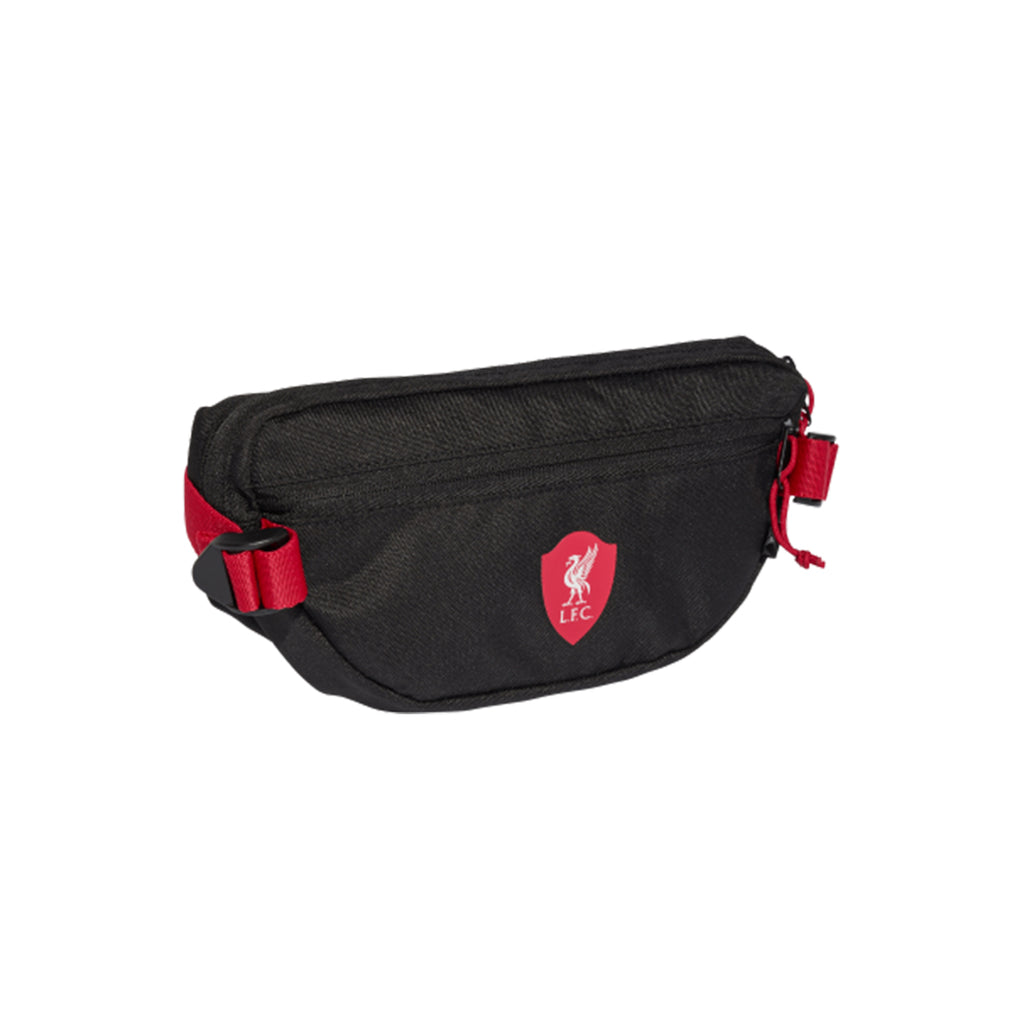 ADIDAS LIVERPOOL 2025/2026 WAIST BAG - BLACK/STRAWBERRY RED