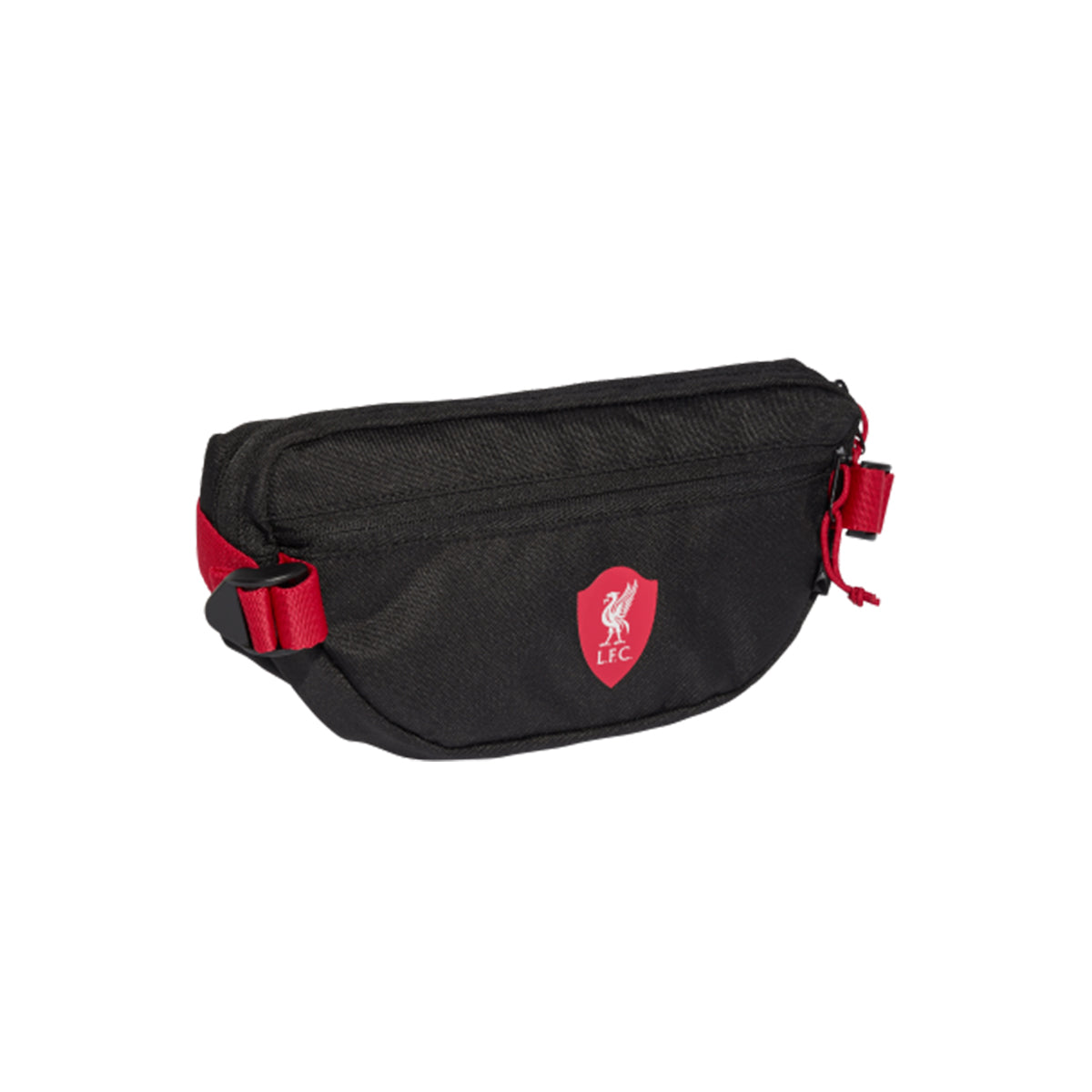 ADIDAS LIVERPOOL 2025/2026 WAIST BAG - BLACK/STRAWBERRY RED