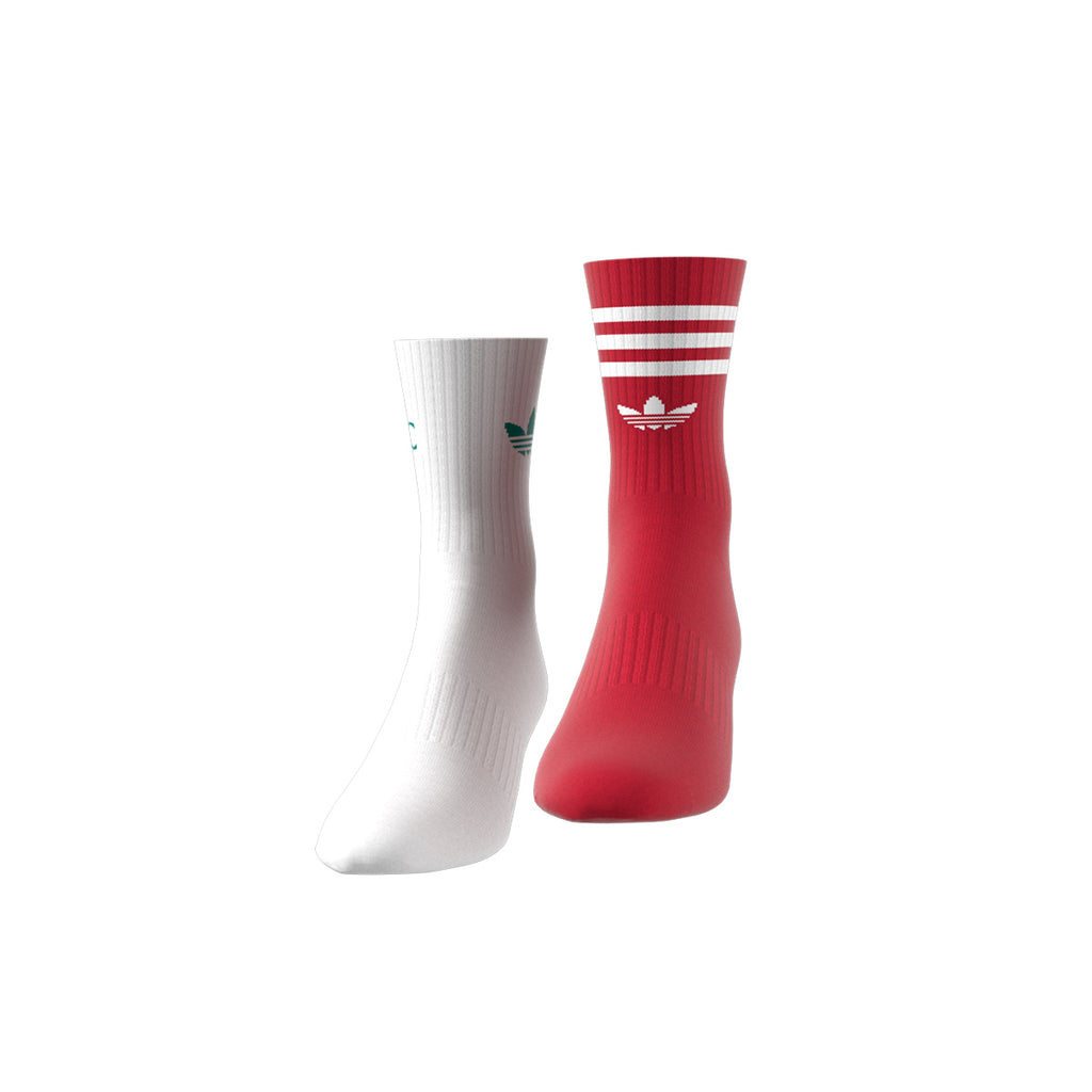 ADIDAS LIVERPOOL 2025/2026 SOCKS 2 PAIRS - WHITE/STRAWBERRY RED/SEA GREEN