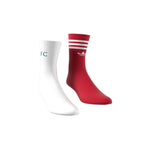 ADIDAS LIVERPOOL 2025/2026 SOCKS 2 PAIRS - WHITE/STRAWBERRY RED/SEA GREEN