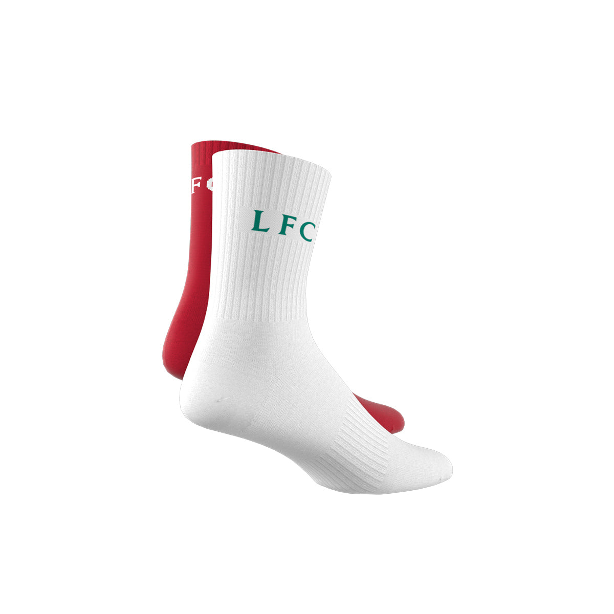 ADIDAS LIVERPOOL 2025/2026 SOCKS 2 PAIRS - WHITE/STRAWBERRY RED/SEA GREEN
