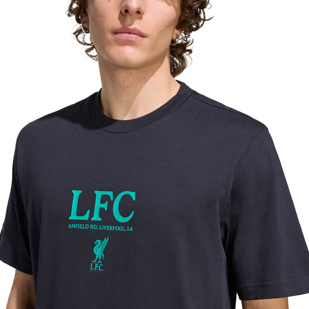 ADIDAS LIVERPOOL GRAPHIC TEE - BLACK
