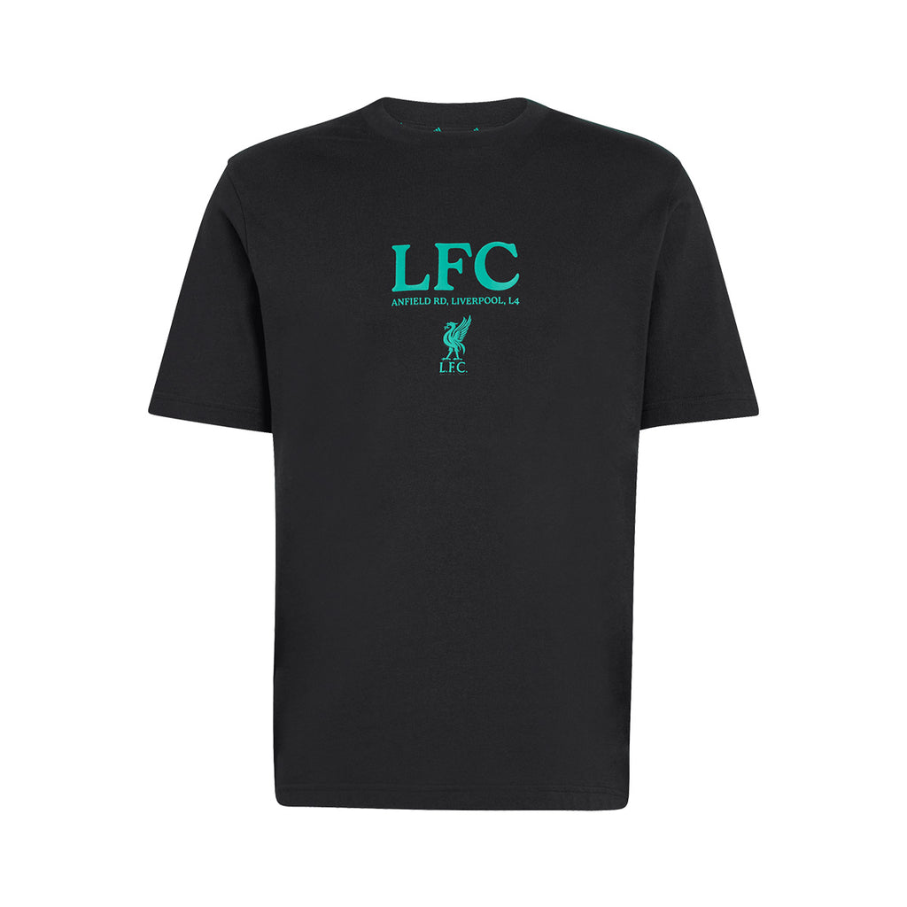 ADIDAS LIVERPOOL GRAPHIC TEE - BLACK