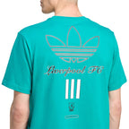 ADIDAS LIVERPOOL TERRACE ICONS GRAPHIC TEE - SEA GREEN