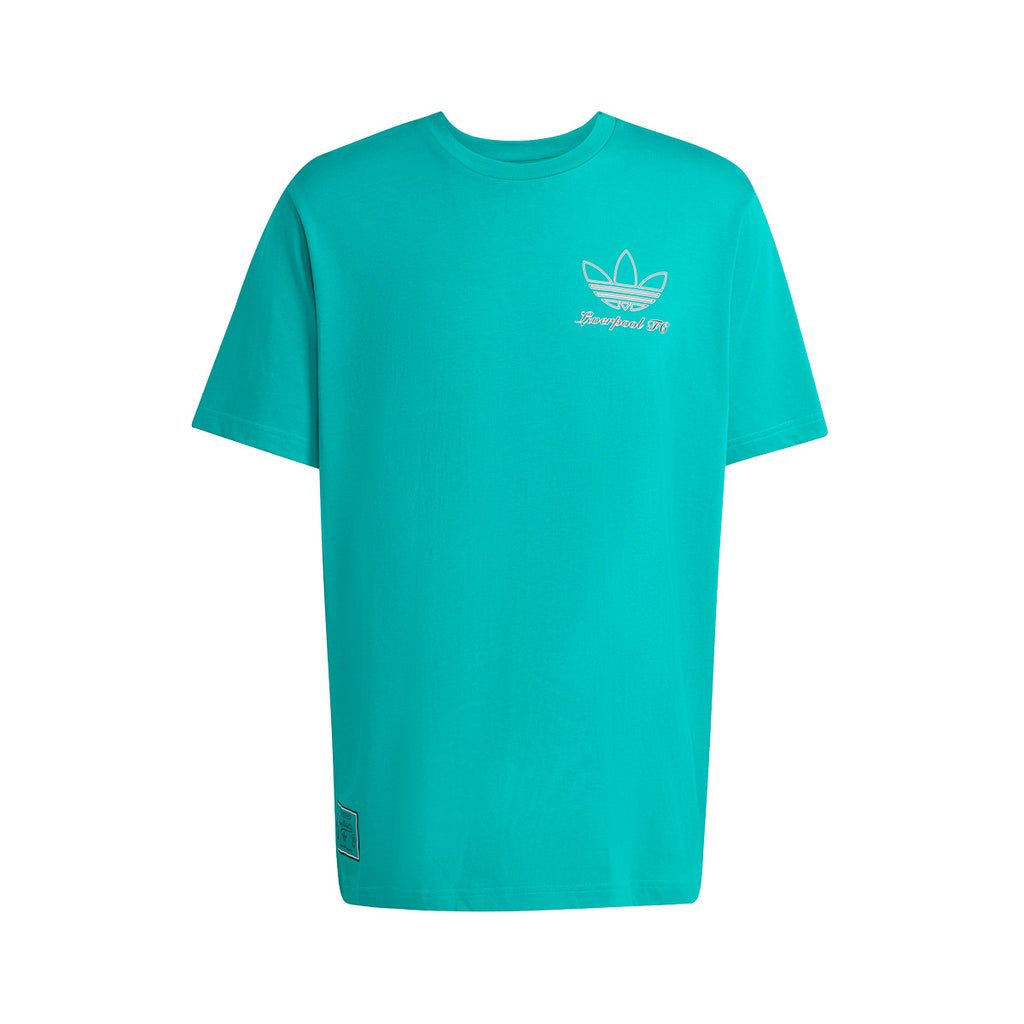 ADIDAS LIVERPOOL TERRACE ICONS GRAPHIC TEE - SEA GREEN