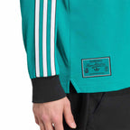 ADIDAS LIVERPOOL TERRACE ICONS LONG SLEEVE POLO - SEA GREEN