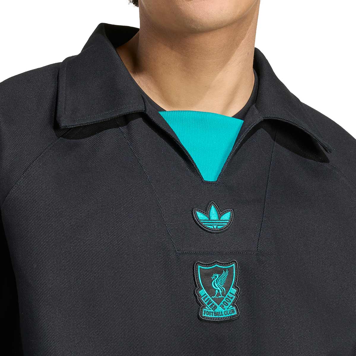 ADIDAS LIVERPOOL TERRACE ICONS SWEATSHIRT - BLACK