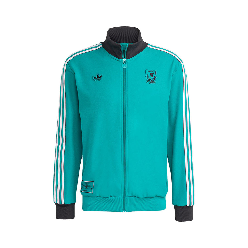 ADIDAS LIVERPOOL TERRACE ICONS TRACK TOP - SEA GREEN