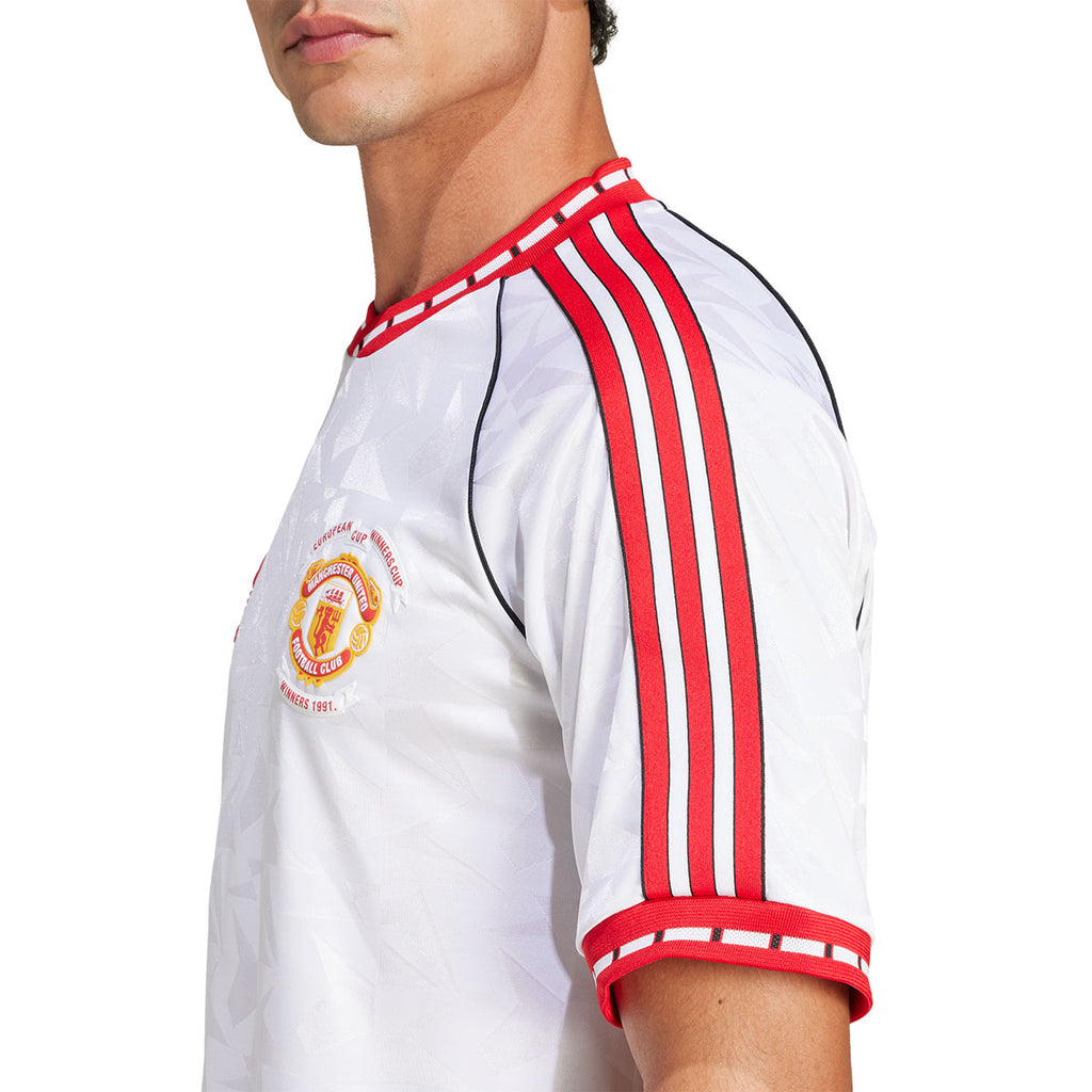 ADIDAS MAN UTD 1991 AWAY RETRO JERSEY - WHITE