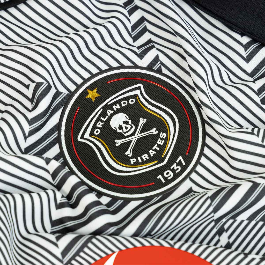 ADIDAS ORLANDO PIRATES 2025/2026 AWAY REPLICA JERSEY - BLACK/WHITE/COLLEGIATE RED