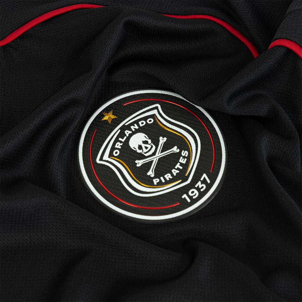 ADIDAS ORLANDO PIRATES 2025/2026 HOME REPLICA JERSEY - BLACK/COLLEGIATE RED/WHITE