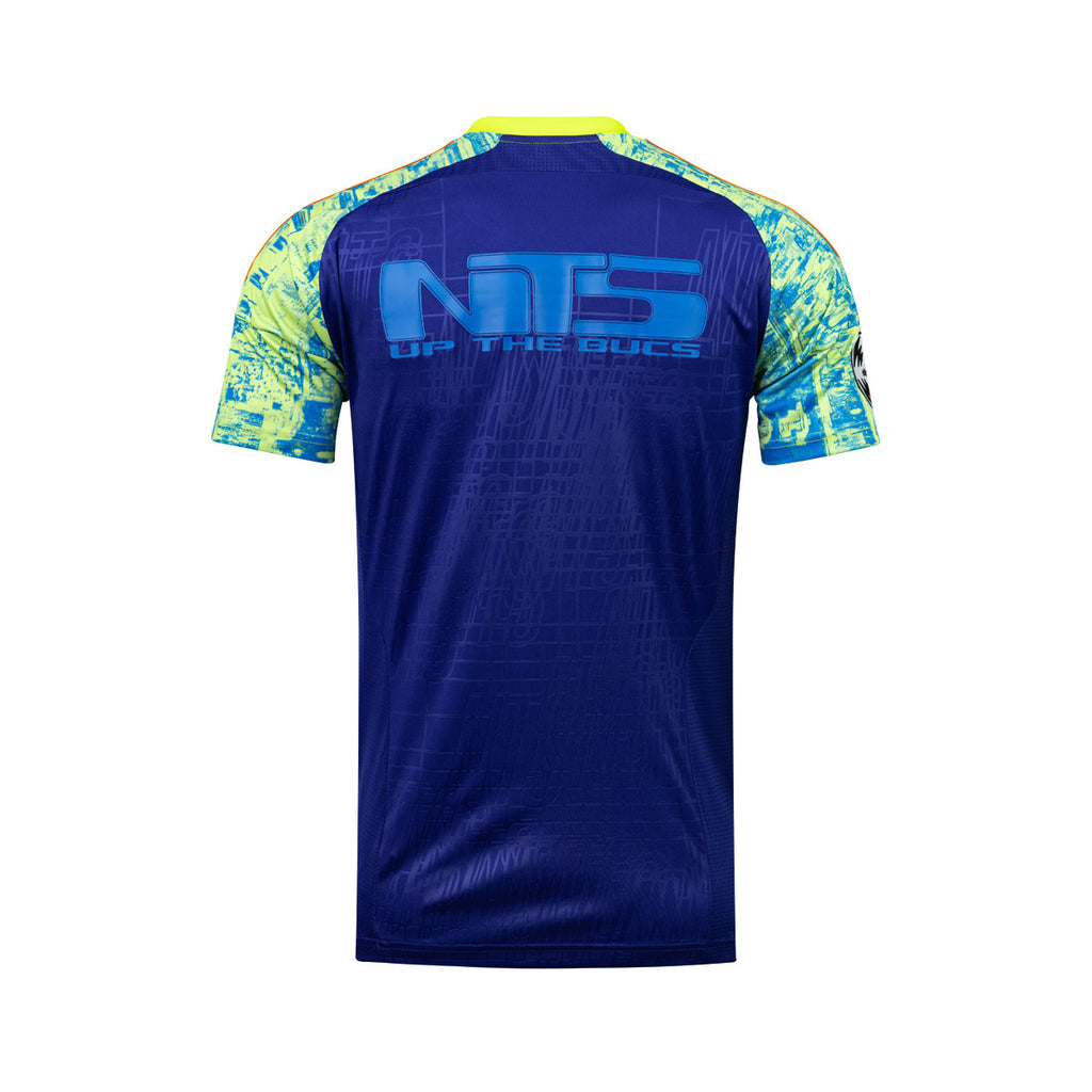 ADIDAS ORLANDO PIRATES X NTS URBAN PURIST JERSEY - MYSTERY INK/UNITY ORANGE/BLUEBIRD YELLOW