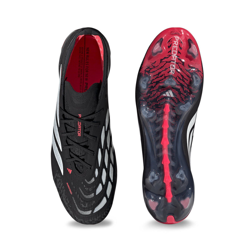 ADIDAS PREDATOR ELITE FG - CORE BLACK/FTWR WHITE/LUCID RED