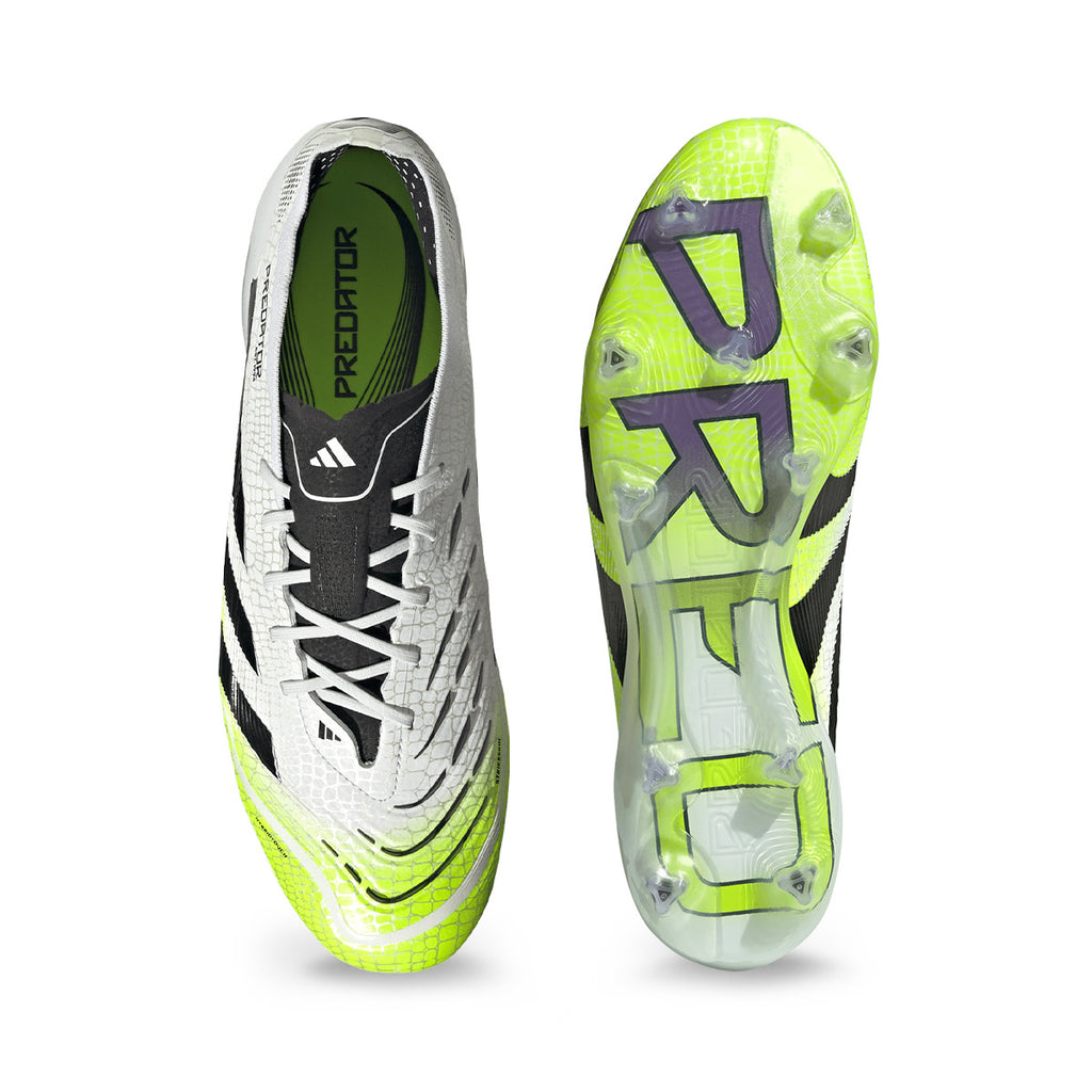 ADIDAS PREDATOR ELITE FG - FTWR WHITE/CORE BLACK/LUCID LEMON