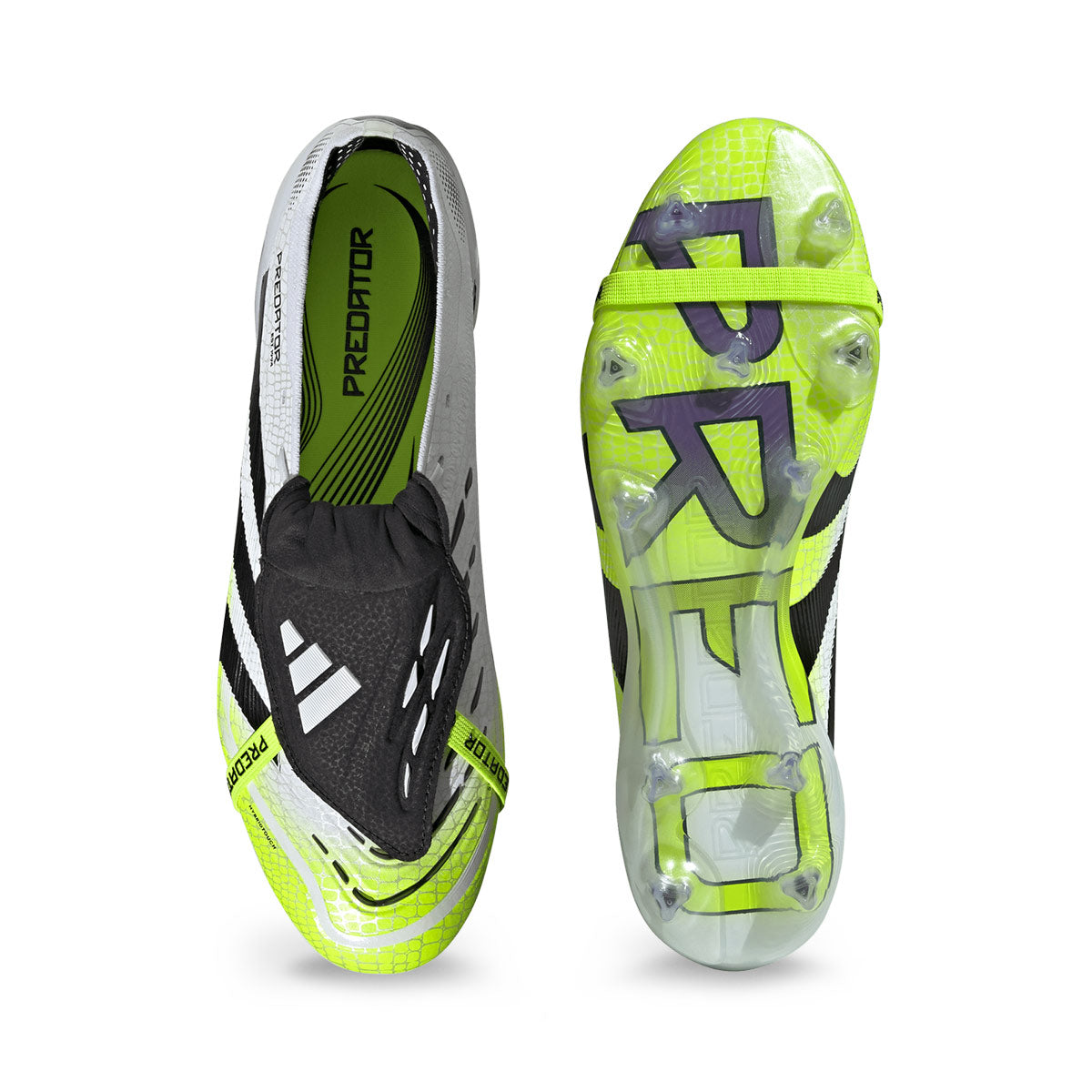 ADIDAS PREDATOR ELITE FT FG - FTWR WHITE/CORE BLACK/LUCID LEMON