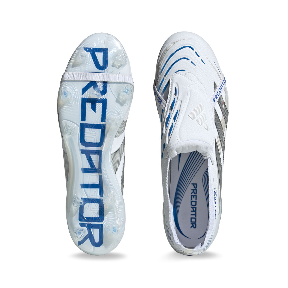ADIDAS PREDATOR ELITE FT FG - FTWR WHITE/SILVER MET/BRIGHT ROYAL