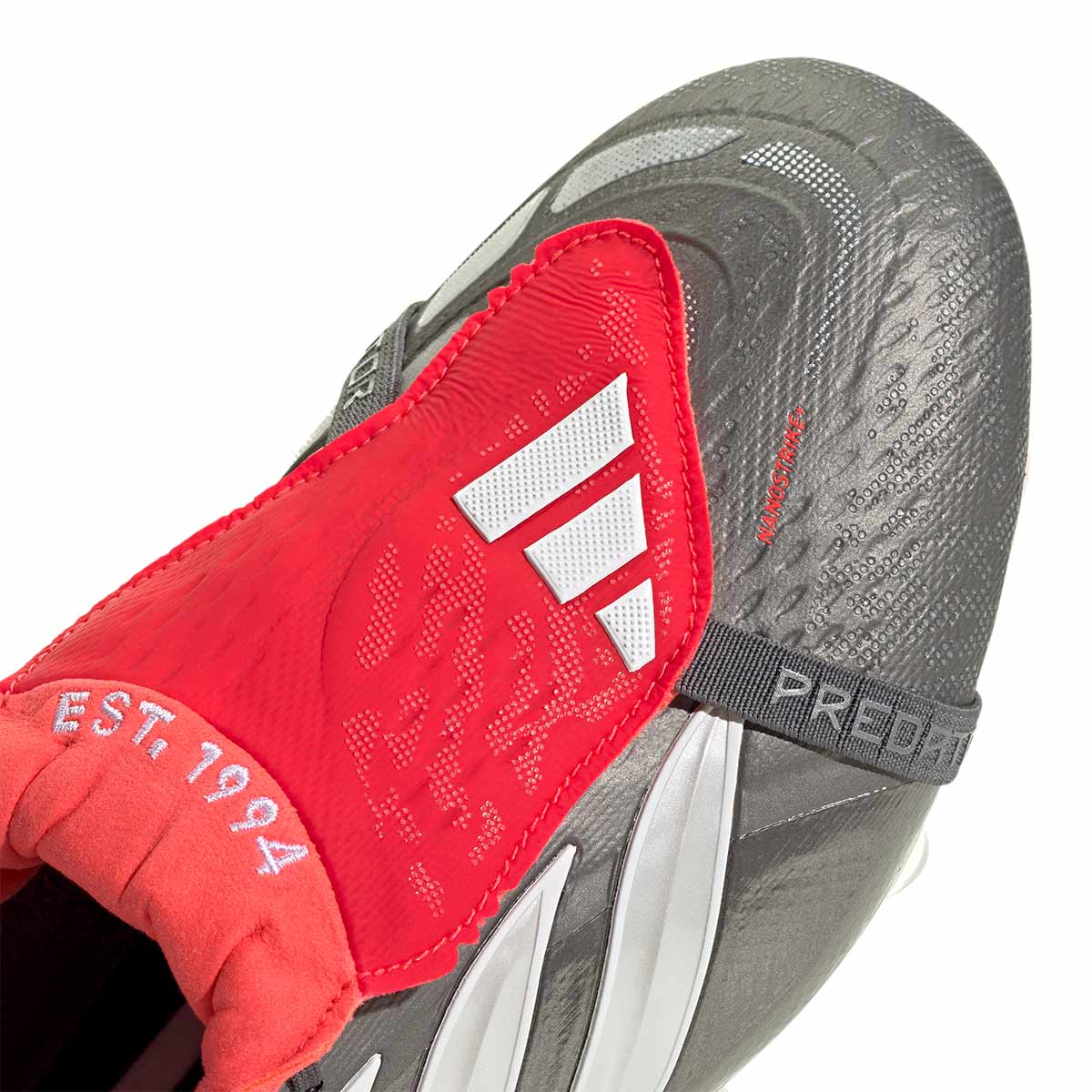 ADIDAS PREDATOR ELITE FT FG - IRON MET/FTWR WHITE/LUCID RED
