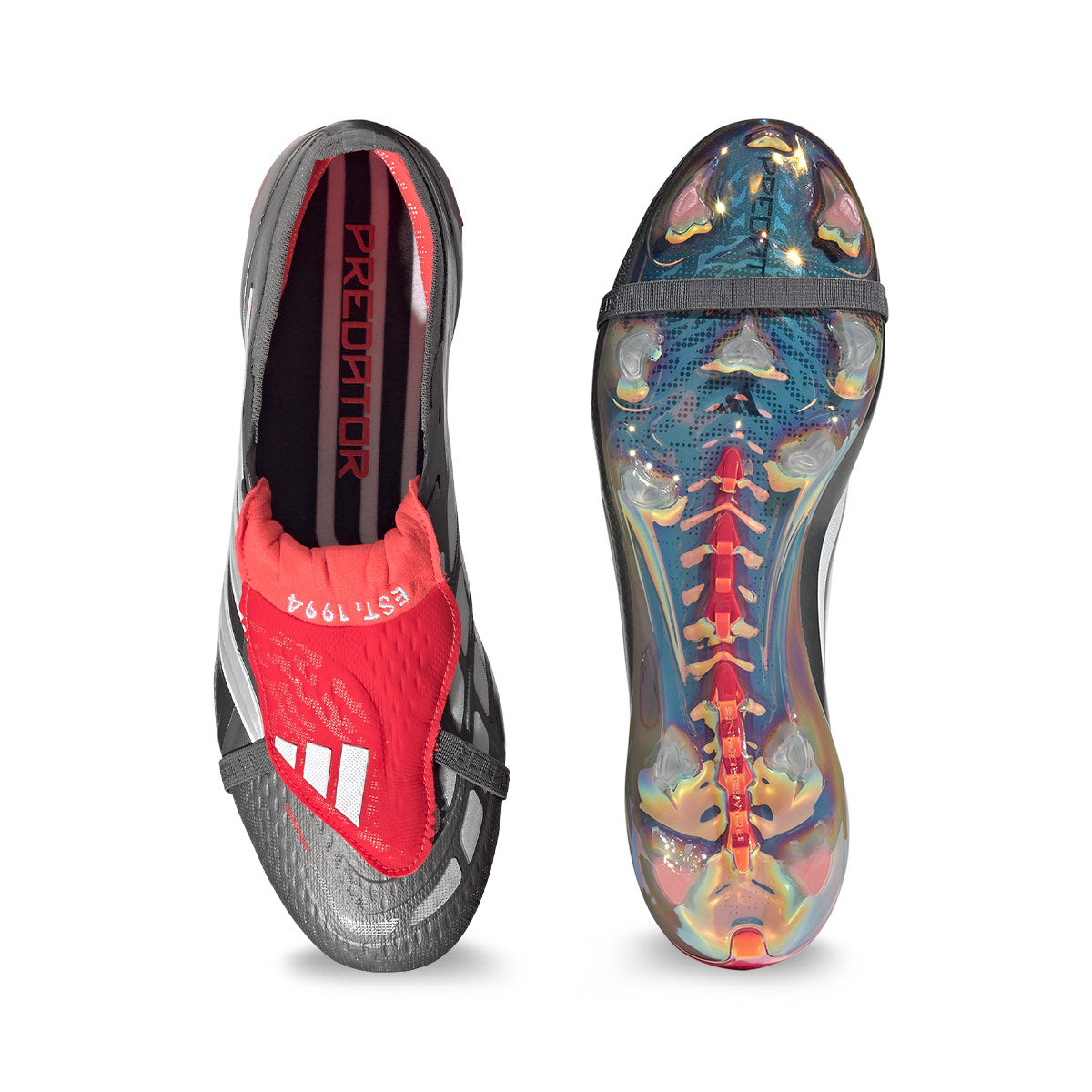 ADIDAS PREDATOR ELITE FT FG - IRON MET/FTWR WHITE/LUCID RED