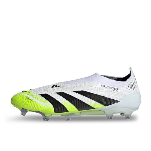 ADIDAS PREDATOR ELITE LACELESS FG - FTWR WHITE/CORE BLACK/LUCID LEMON