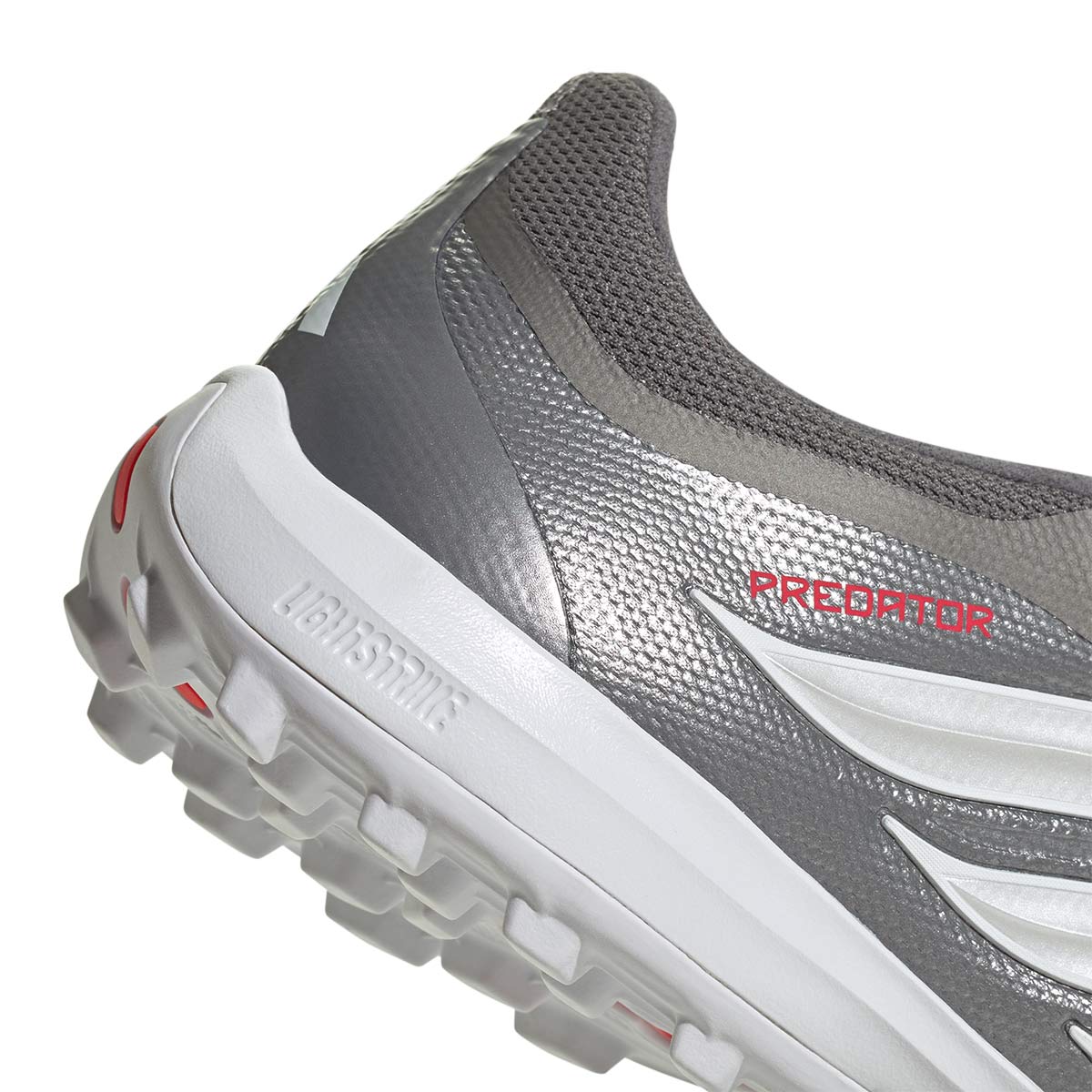 ADIDAS PREDATOR LEAGUE FT TF - IRON MET/ZERO MET/LUCID RED