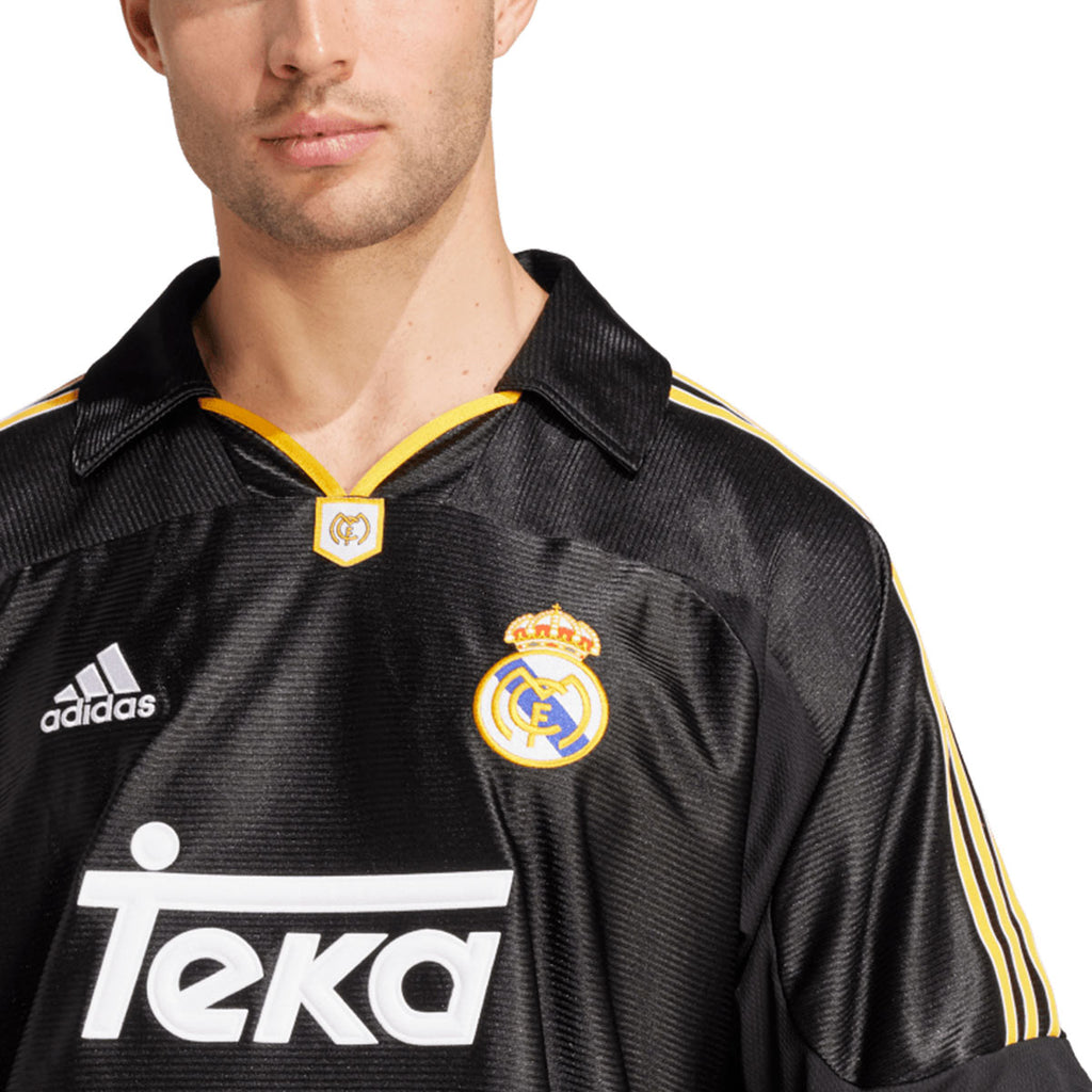 ADIDAS REAL MADRID 1999/2000 AWAY RETRO JERSEY - BLACK