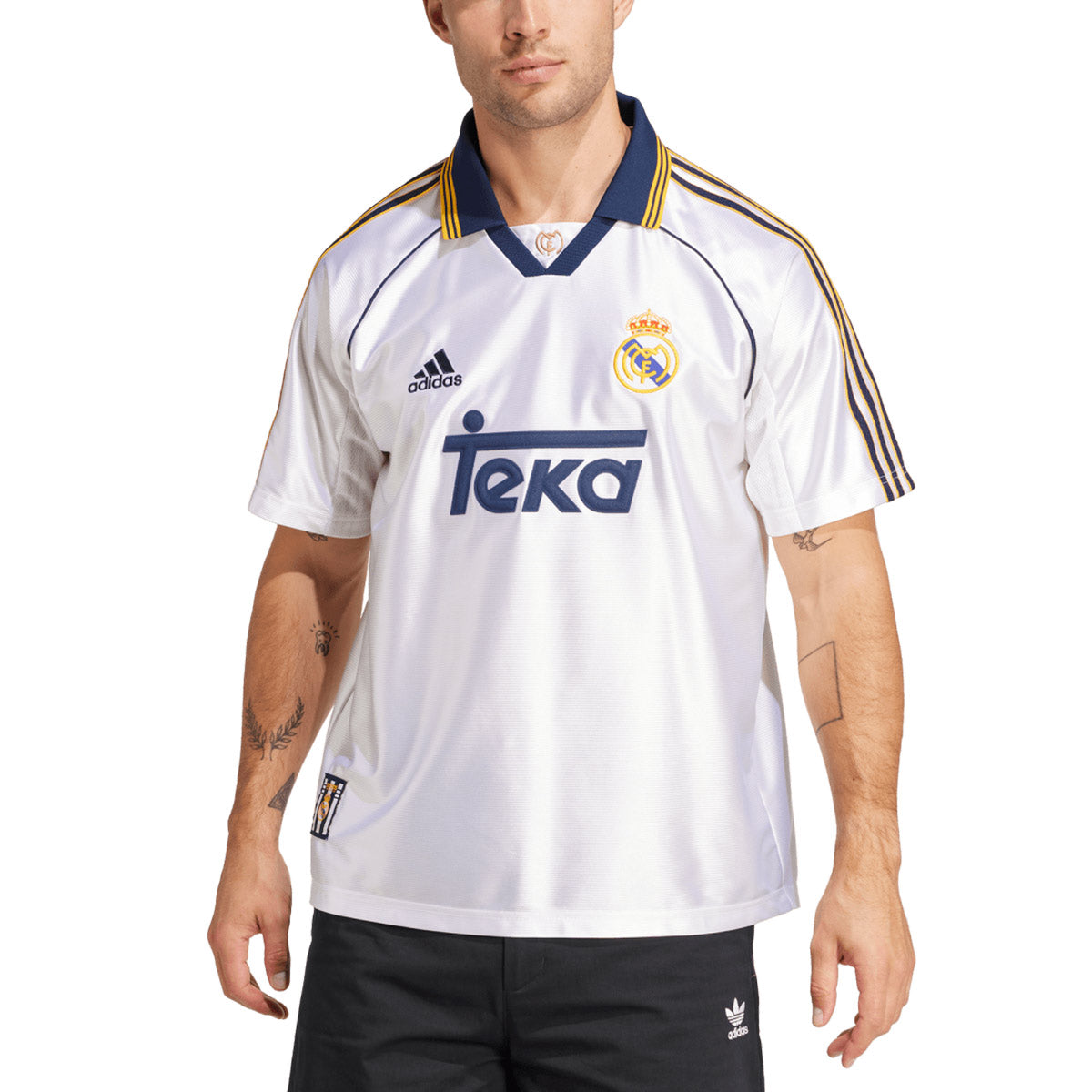 ADIDAS REAL MADRID 1999/2000 HOME RETRO JERSEY - WHITE