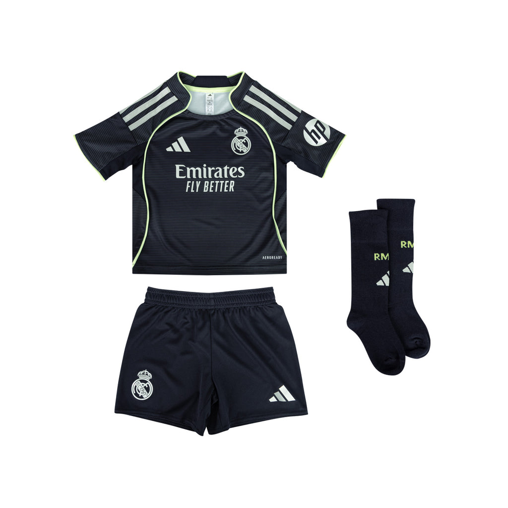 ADIDAS REAL MADRID 2025/2026 AWAY MINI JERSEY - LEGEND INK