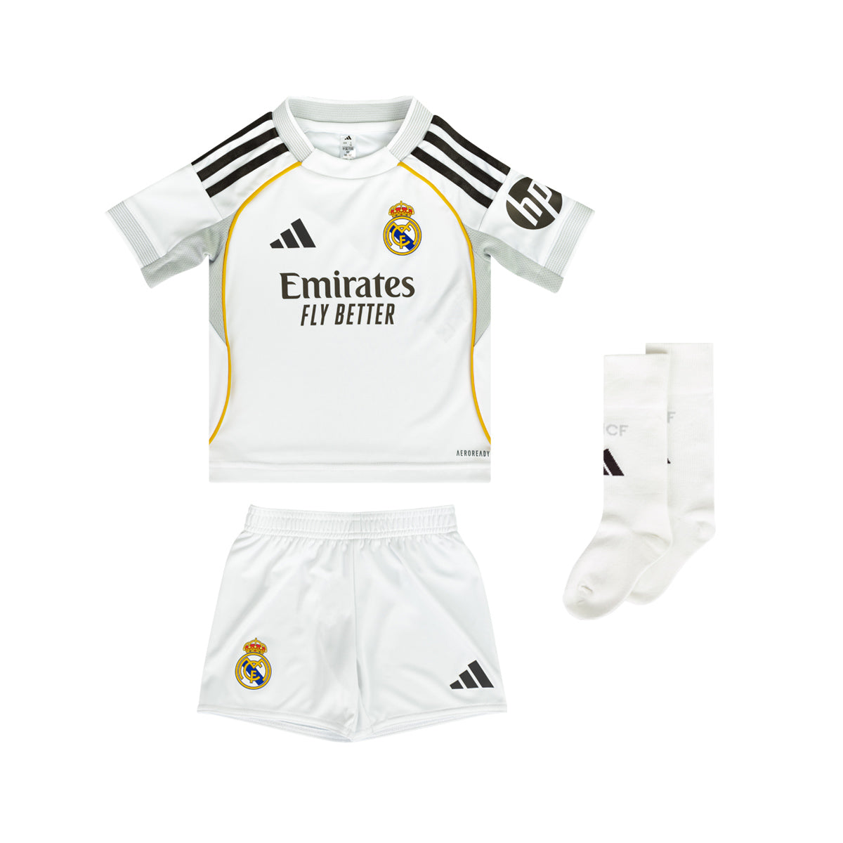 ADIDAS REAL MADRID 2025/2026 HOME MINI JERSEY - WHITE