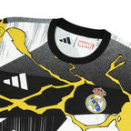 ADIDAS REAL MADRID 2025/2026 PRE SHIRT - WHITE/BLACK/BOLD GOLD
