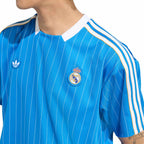 ADIDAS REAL MADRID TERRACE ICONS JERSEY - BLUEBIRD/WHITE