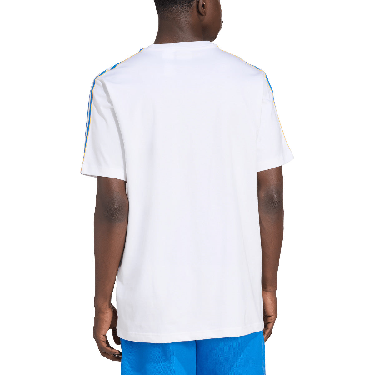 ADIDAS REAL MADRID TERRACE ICONS TEE - WHITE/BLUEBIRD