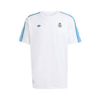 ADIDAS REAL MADRID TERRACE ICONS TEE - WHITE/BLUEBIRD