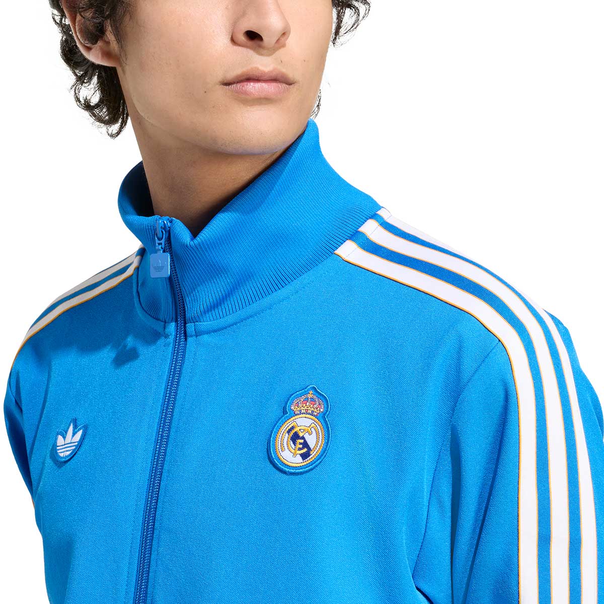 ADIDAS REAL MADRID TERRACE ICONS TRACK TOP - BLUEBIRD/WHITE