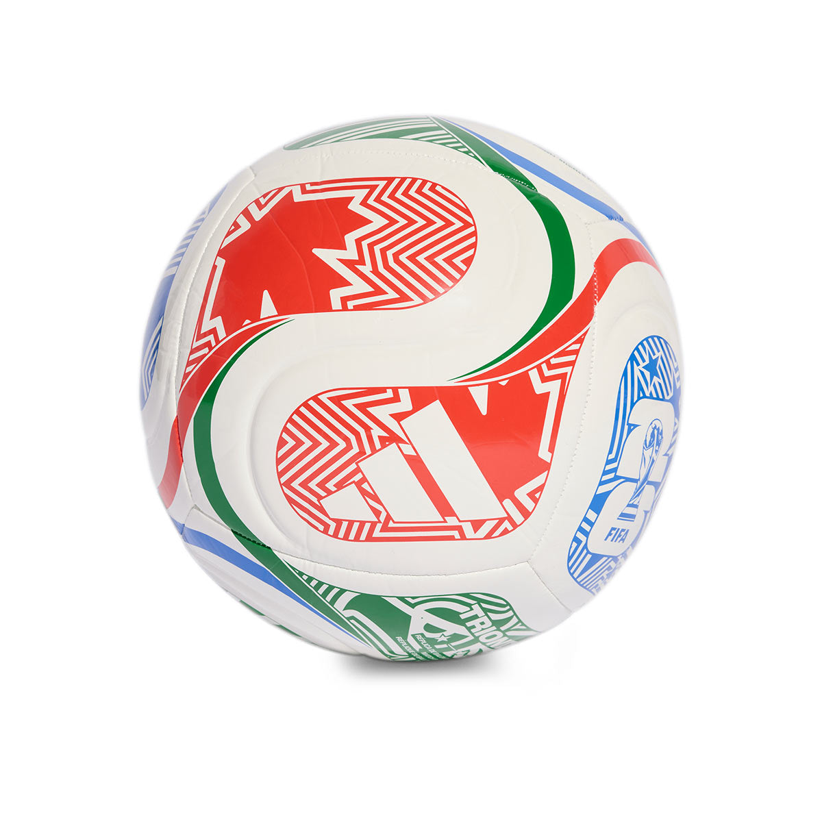 ADIDAS TRIONDA CLUB BALL - WHITE RED/GLORY BLUE/GREEN