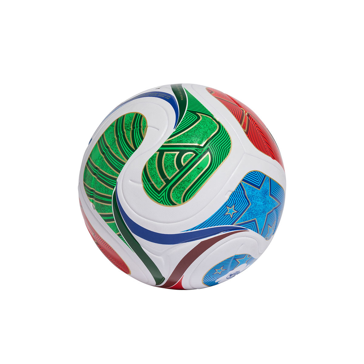 ADIDAS TRIONDA LEAGUE BOX BALL - WHITE BLUE/HIRES RED/FLASH LIME