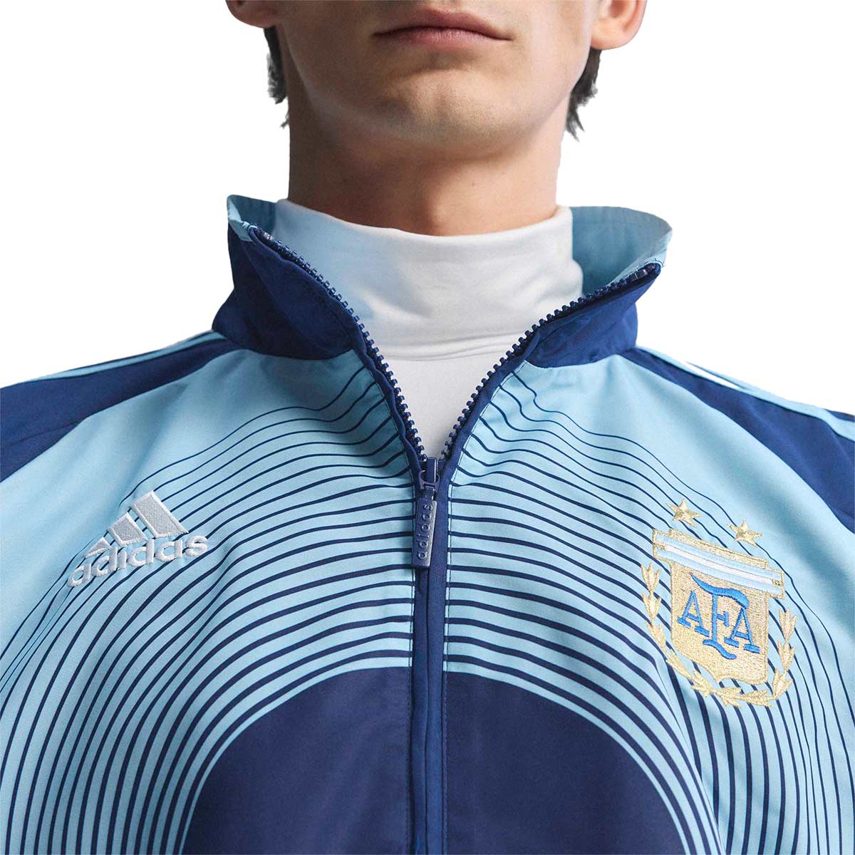 ADIDAS ARGENTINA 2006 AWAY TRACK TOP - DARK BLUE