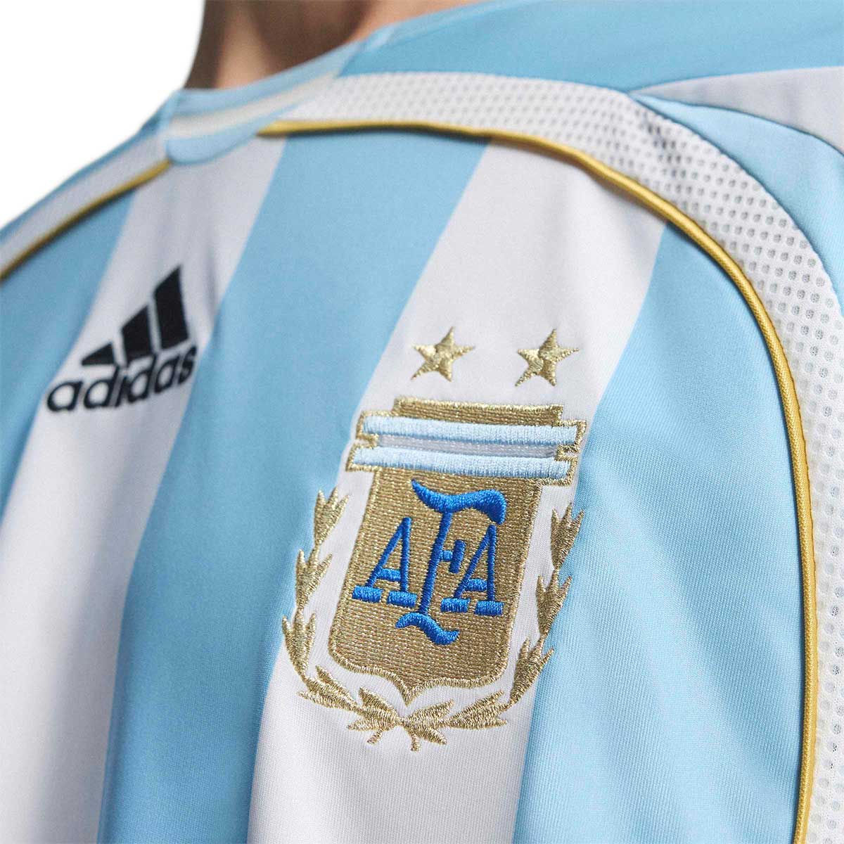 ADIDAS ARGENTINA 2006 HOME JERSEY - WHITE/CLEAR BLUE
