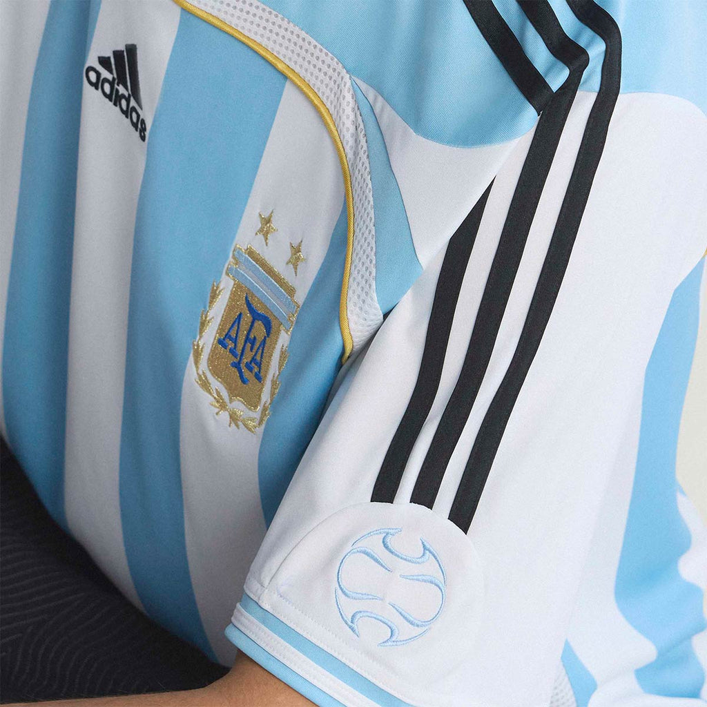 ADIDAS ARGENTINA 2006 HOME JERSEY - WHITE/CLEAR BLUE