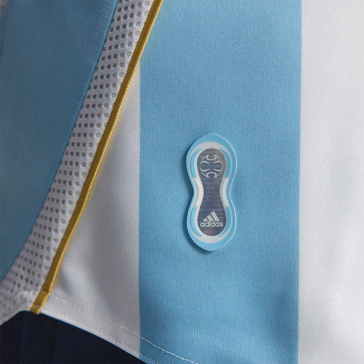 ADIDAS ARGENTINA 2006 HOME JERSEY MESSI#19 - WHITE/CLEAR BLUE