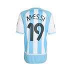 ADIDAS ARGENTINA 2006 HOME JERSEY MESSI#19 - WHITE/CLEAR BLUE