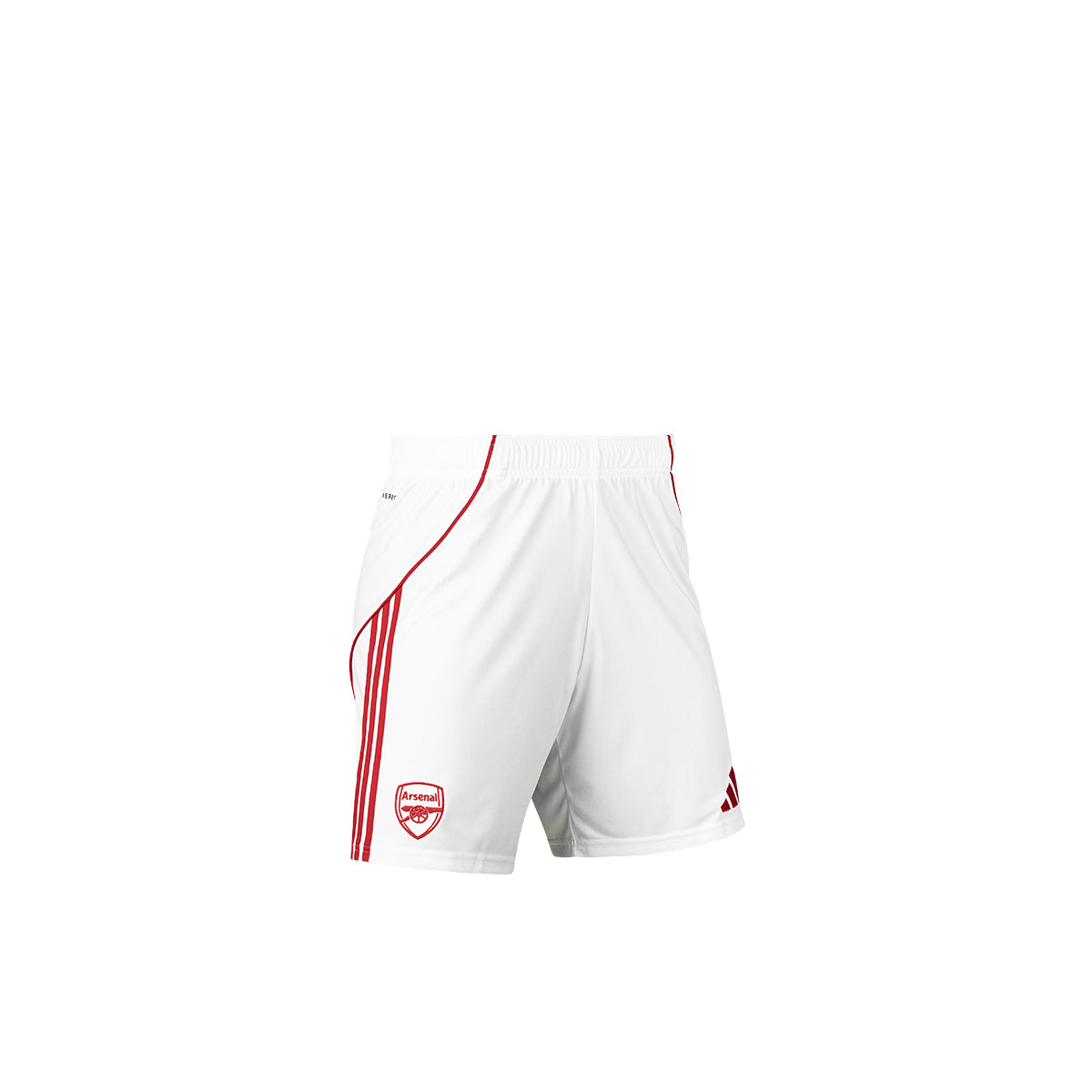 ADIDAS ARSENAL 2025/2026 HOME KIDS SHORTS - WHITE/BETTER SCARLET