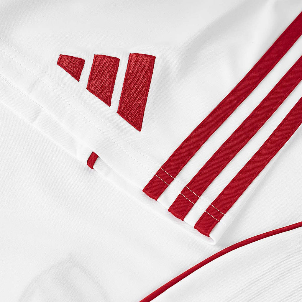 ADIDAS ARSENAL 2025/2026 HOME KIDS SHORTS - WHITE/BETTER SCARLET