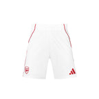ADIDAS ARSENAL 2025/2026 HOME SHORTS - WHITE/BETTER SCARLET
