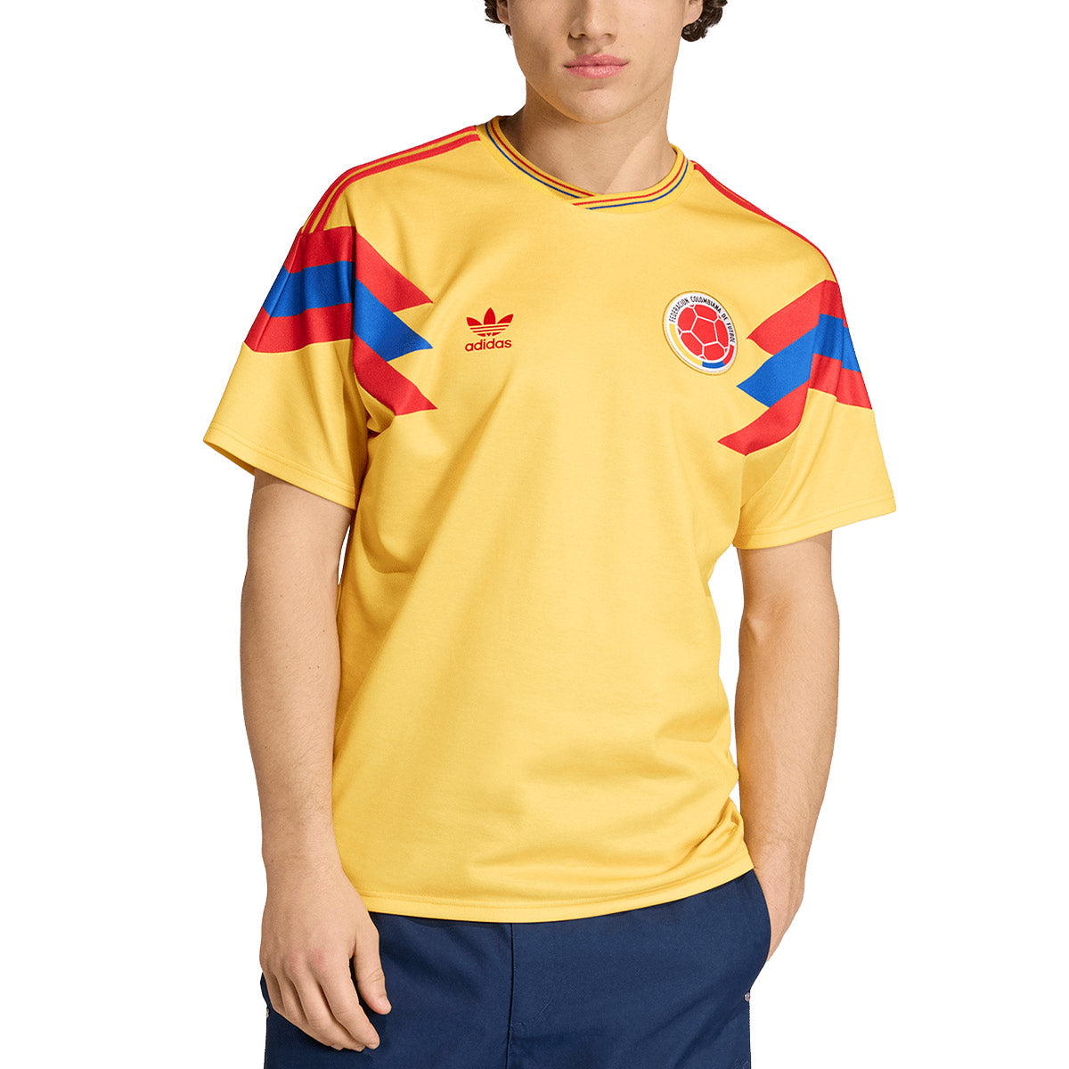 ADIDAS COLOMBIA 1990 AWAY JERSEY - BOLD GOLD