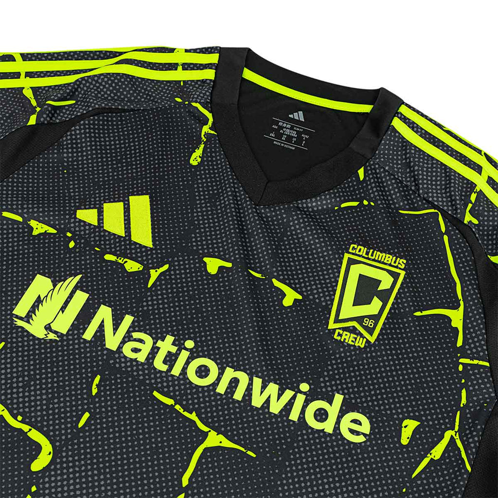 ADIDAS COLUMBUS CREW 2025/2026 AWAY REPLICA JERSEY - BLACK